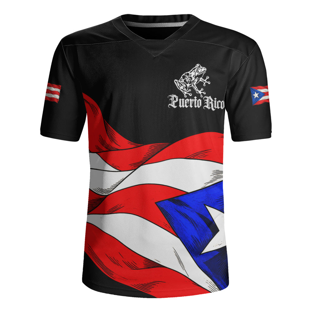 Puerto Rico Rugby Jersey Coqui Flag Boricua Heritage