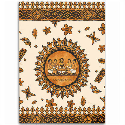 Tonga Area Rug Taumafa Kava Ceremony Tapa Heritage Style