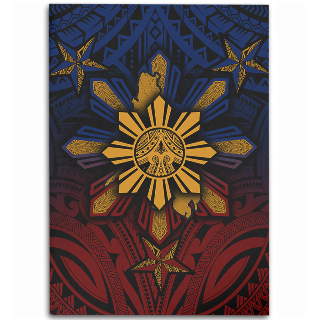 Philippines Filipinos Area Rug Golden Sun Islands Tribal Style