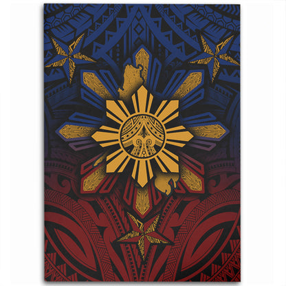 Philippines Filipinos Area Rug Golden Sun Islands Tribal Style