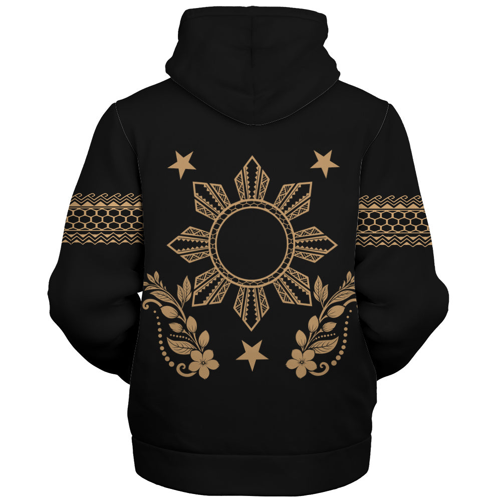 Philippines Filipinos Sherpa Hoodie Sampaguita Sun Filipino Heritage