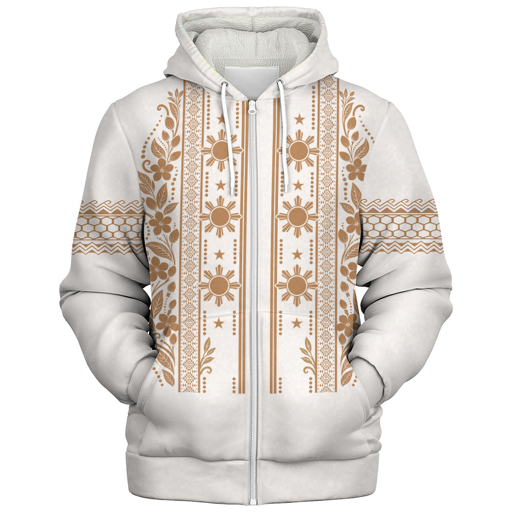 Philippines Filipinos Sherpa Hoodie Sampaguita Sun Filipino Heritage