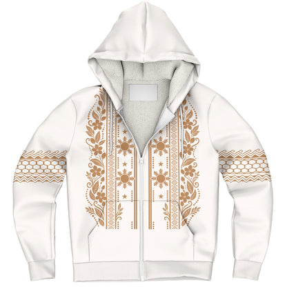 Philippines Filipinos Sherpa Hoodie Sampaguita Sun Filipino Heritage