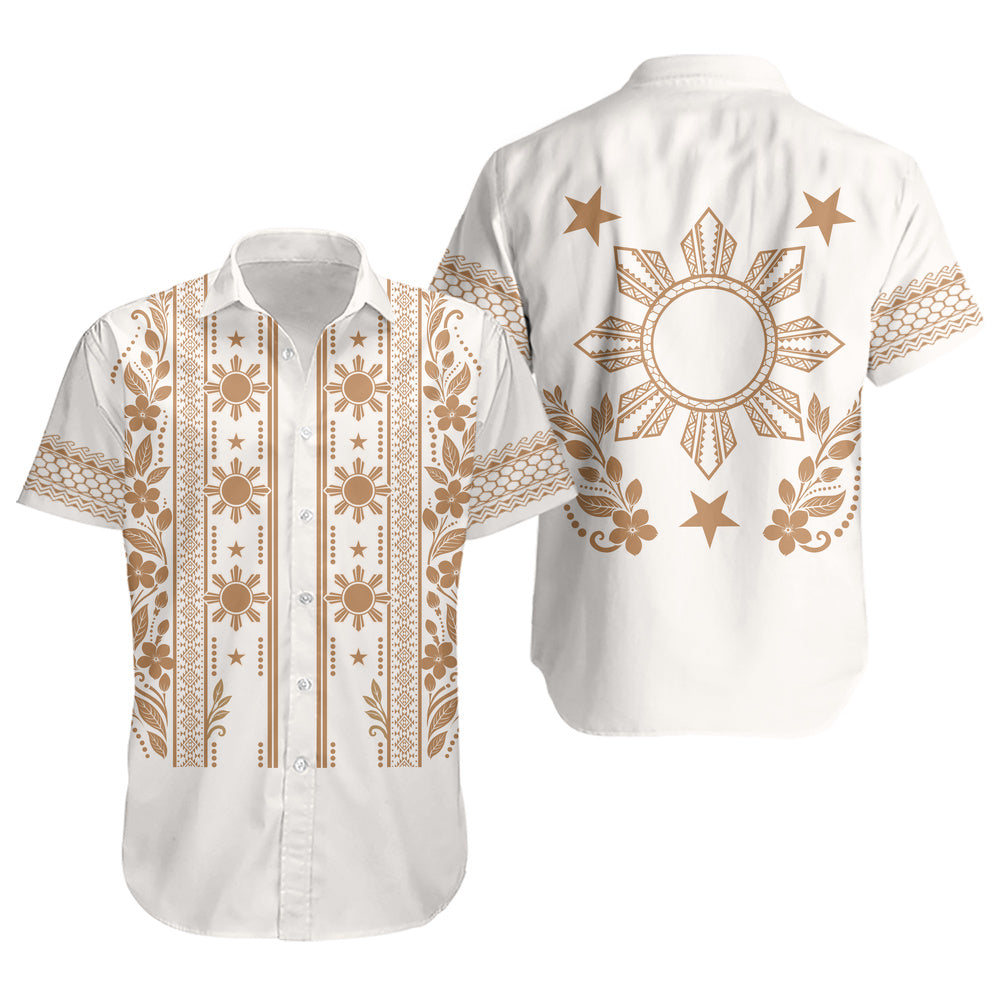 Philippines Filipinos Short Sleeve Shirt Sampaguita Sun Filipino Heritage