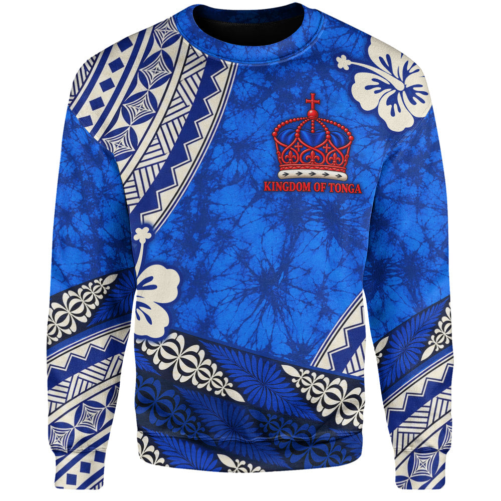 Tonga Sweatshirt Kingdom Crown Polynesian Floral Pride