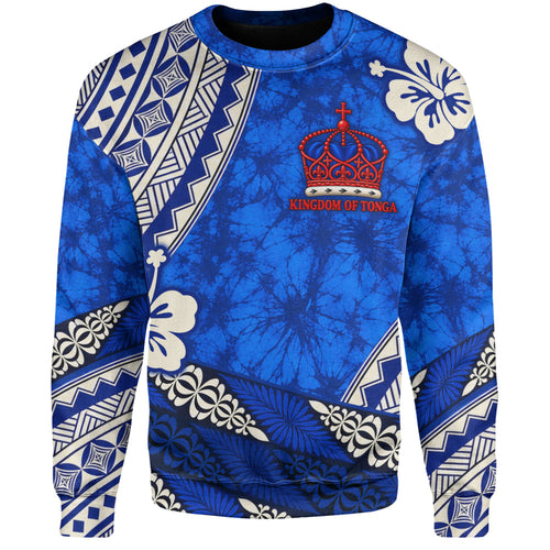 Tonga Sweatshirt Kingdom Crown Polynesian Floral Pride