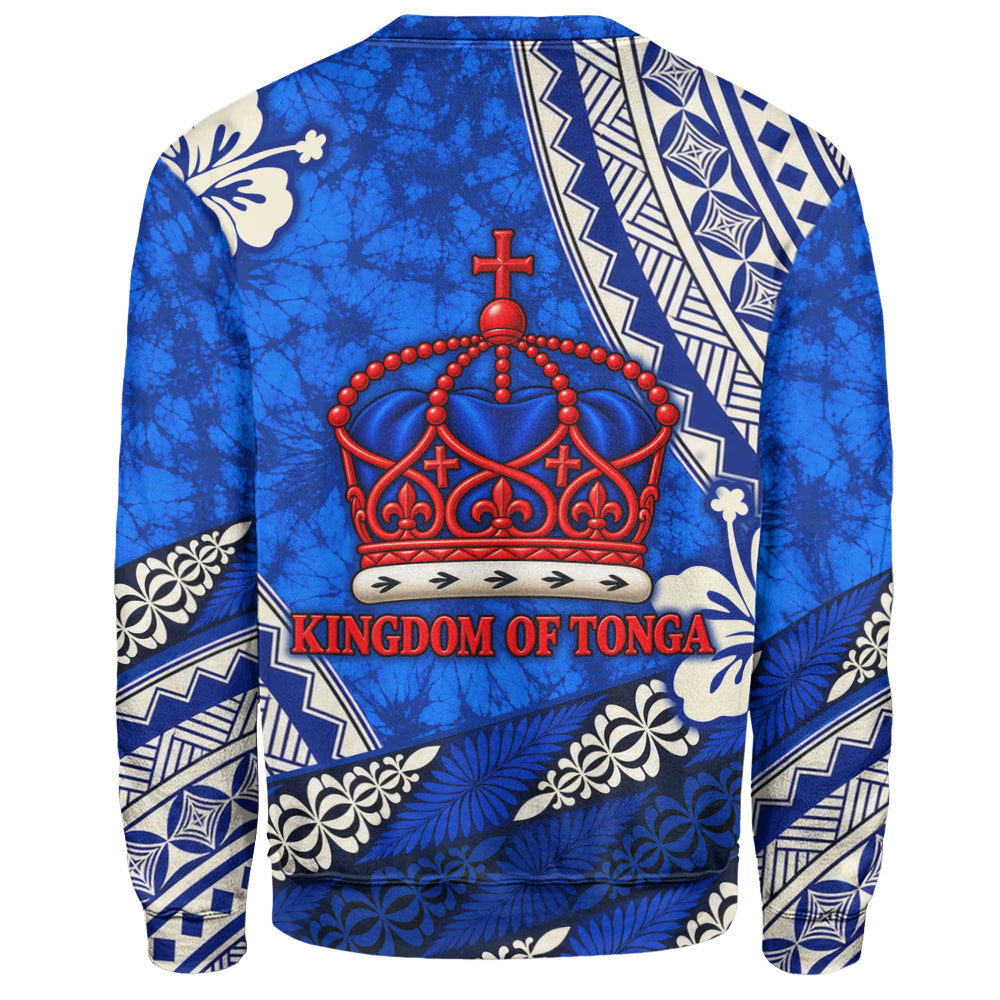 Tonga Sweatshirt Kingdom Crown Polynesian Floral Pride