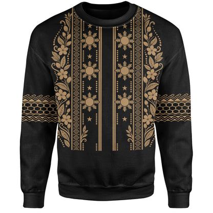 Philippines Filipinos Sweatshirt Sampaguita With Eagle Sun Filipino Heritage