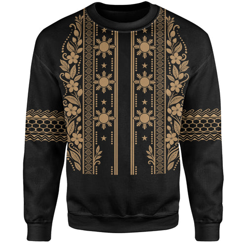 Philippines Filipinos Sweatshirt Sampaguita With Eagle Sun Filipino Heritage