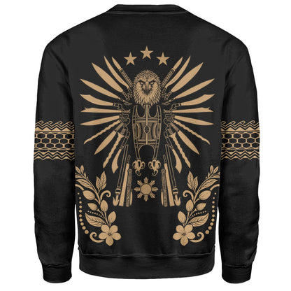 Philippines Filipinos Sweatshirt Sampaguita With Eagle Sun Filipino Heritage