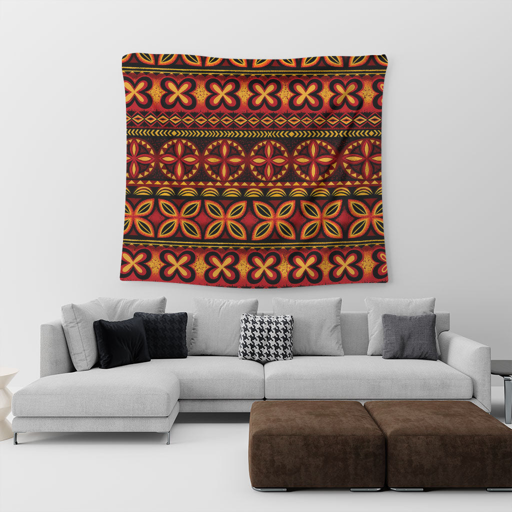 Tonga Tapestry Ngatu Tapa Tribal Pattern