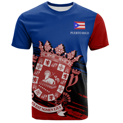 Puerto Rico T-Shirt Coat Of Arms Pride Style