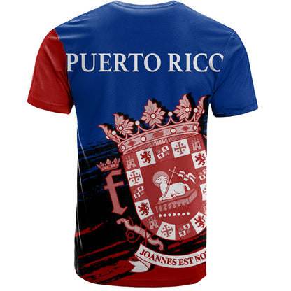 Puerto Rico T-Shirt Coat Of Arms Pride Style