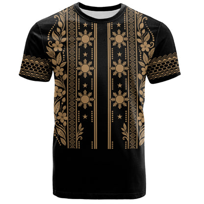 Philippines Filipinos T-Shirt Sampaguita With Eagle Sun Filipino Heritage