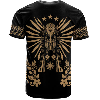 Philippines Filipinos T-Shirt Sampaguita With Eagle Sun Filipino Heritage