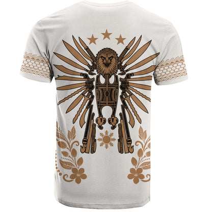 Philippines Filipinos T-Shirt Sampaguita With Eagle Sun Filipino Heritage
