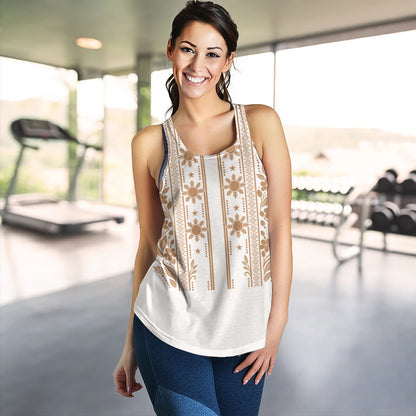 Philippines Filipinos Women Tank Sampaguita With Eagle Sun Filipino Heritage