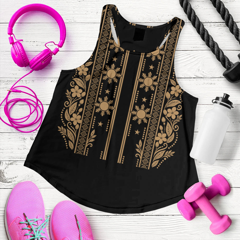 Philippines Filipinos Women Tank Sampaguita Sun Filipino Heritage