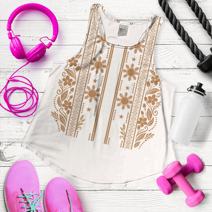 Philippines Filipinos Women Tank Sampaguita Sun Filipino Heritage