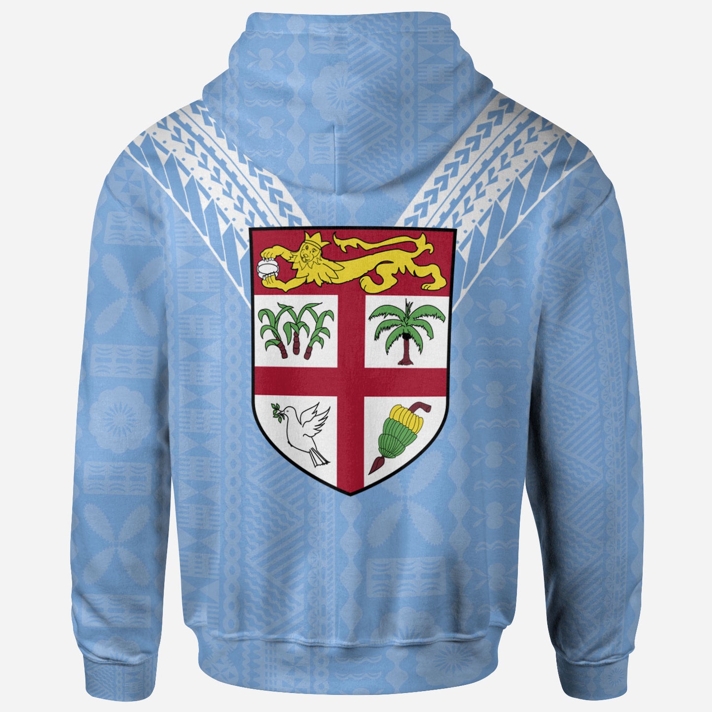 Fiji All Over Hoodie - Flag Color Sailor Style