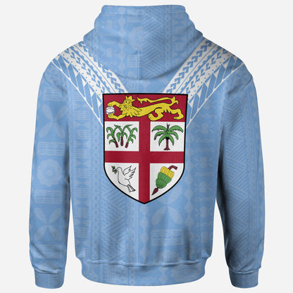 Fiji All Over Hoodie - Flag Color Sailor Style