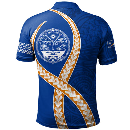 Marshall Islands Polo Shirt Tribal Polynesian In My Heart