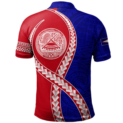 American Samoa Polo Shirt Tribal Polynesian In My Heart