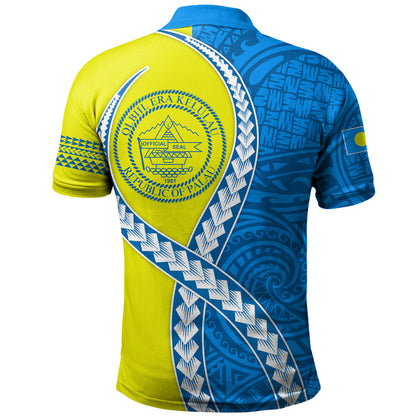 Palau Polo Shirt Tribal Polynesian In My Heart