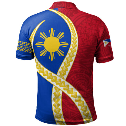 Philippines Filipinos Polo Shirt Tribal Polynesian In My Heart