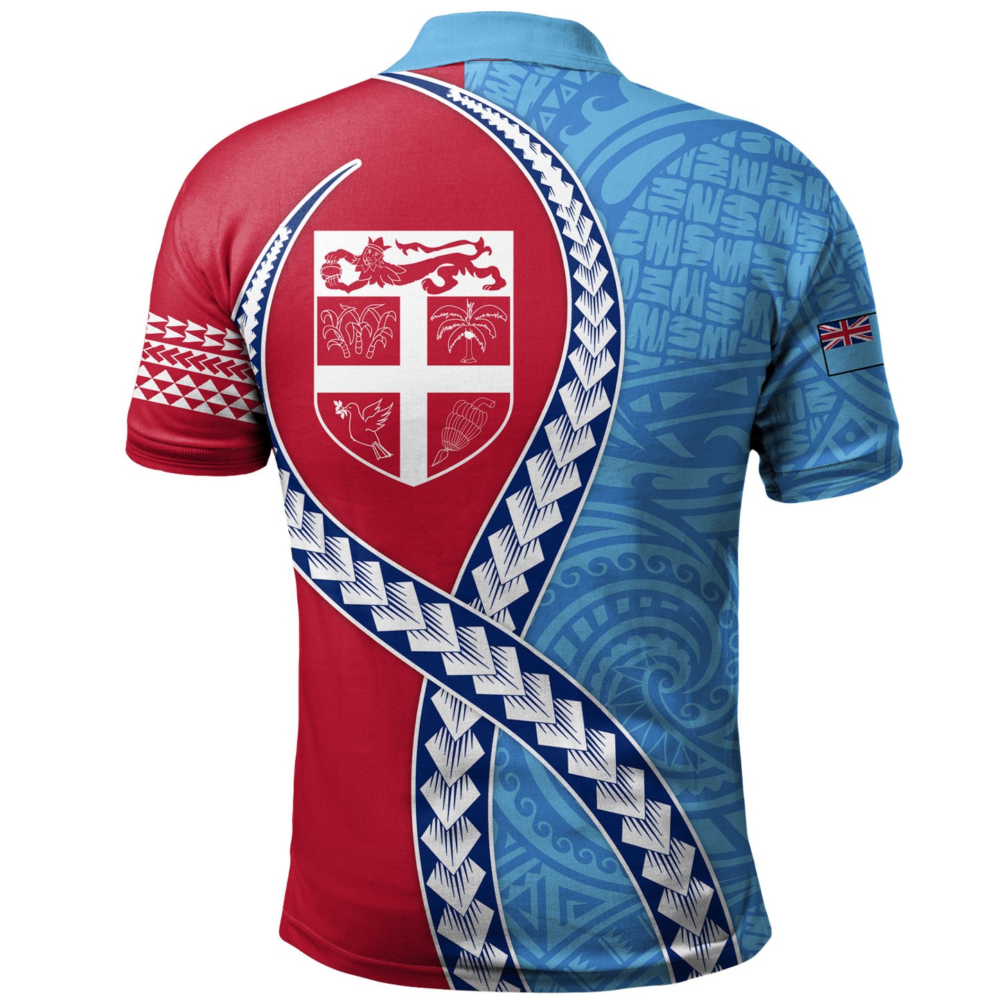 Fiji Polo Shirt Tribal Polynesian In My Heart