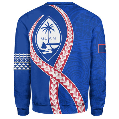 Guam Sweatshirt Tribal Polynesian In My Heart
