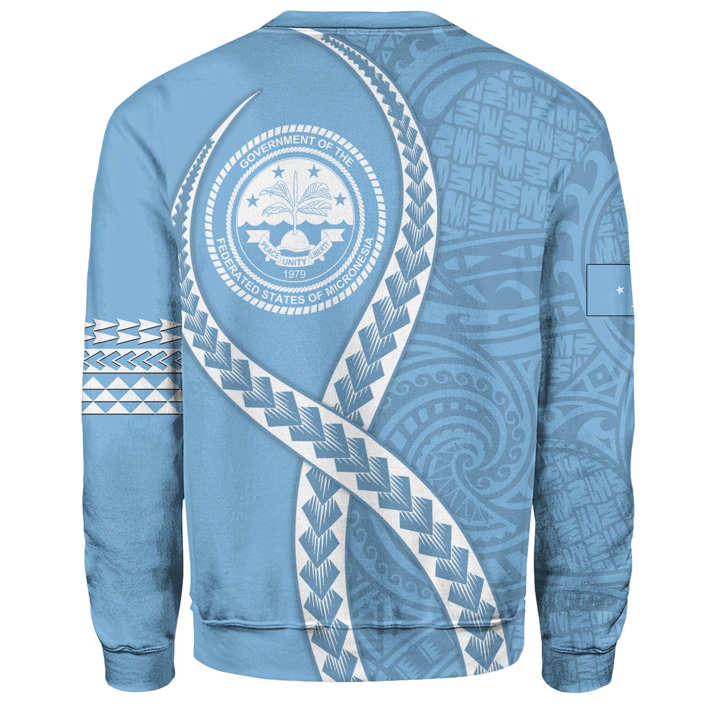 Federated States of Micronesia Sweatshirt Tribal Polynesian In My Heart