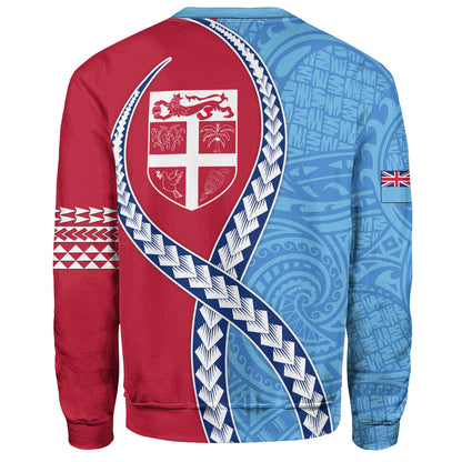 Fiji Sweatshirt Tribal Polynesian In My Heart