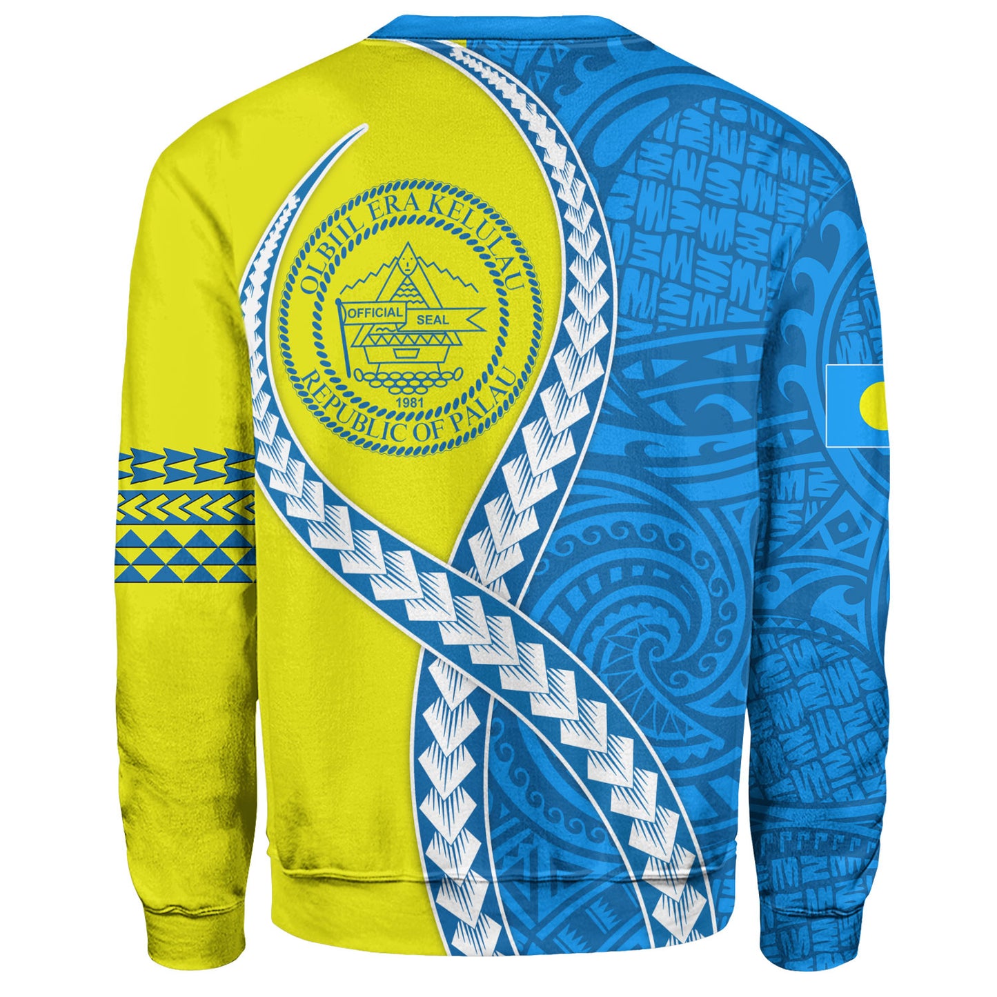 Palau Sweatshirt Tribal Polynesian In My Heart