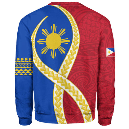 Philippines Filipinos Sweatshirt Tribal Polynesian In My Heart