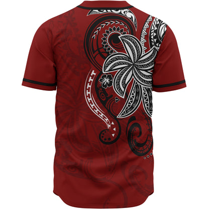 Hawaii Kanaka Maoli Baseball Shirt - Abstract Style