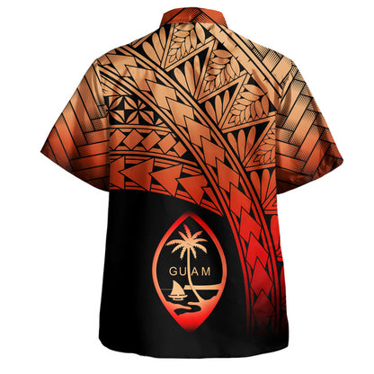 Guam Hawaiian Shirt Plumeria Tattoo Tribal