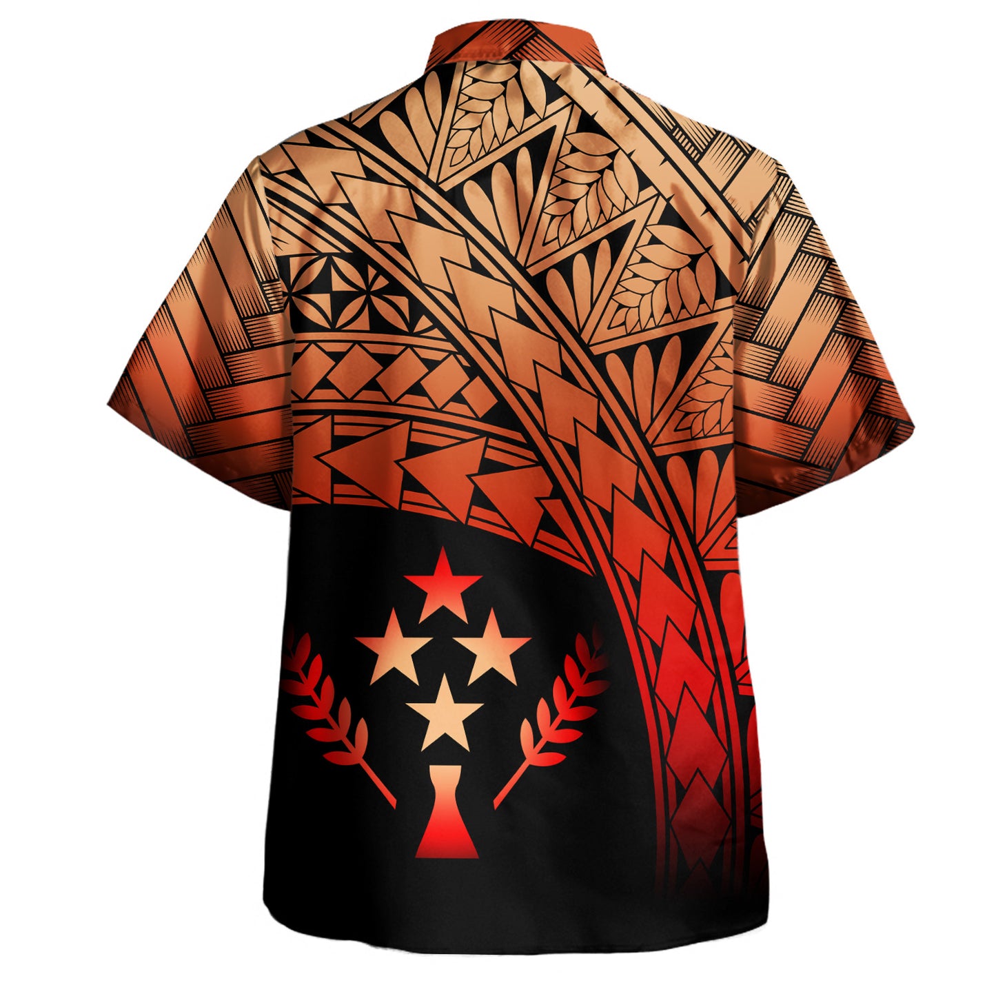 Kosrae Hawaiian Shirt Plumeria Tattoo Tribal