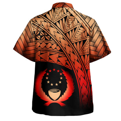 Pohnpei Hawaiian Shirt Plumeria Tattoo Tribal