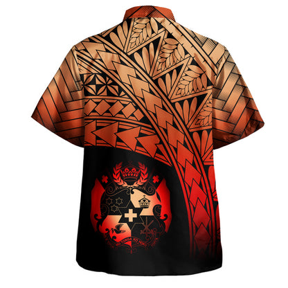 Tonga Hawaiian Shirt Plumeria Tattoo Tribal