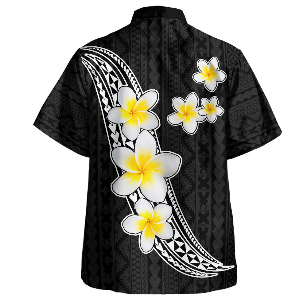 Polynesian Hawaiian Shirt Polynesian Pattern And Plumeria