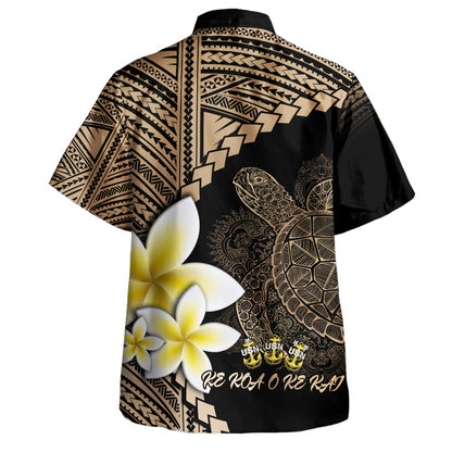 Ke Koa O Ke Kai Short Sleeve Shirt Plumeria Sea Turtle Tattoo Tribal Design