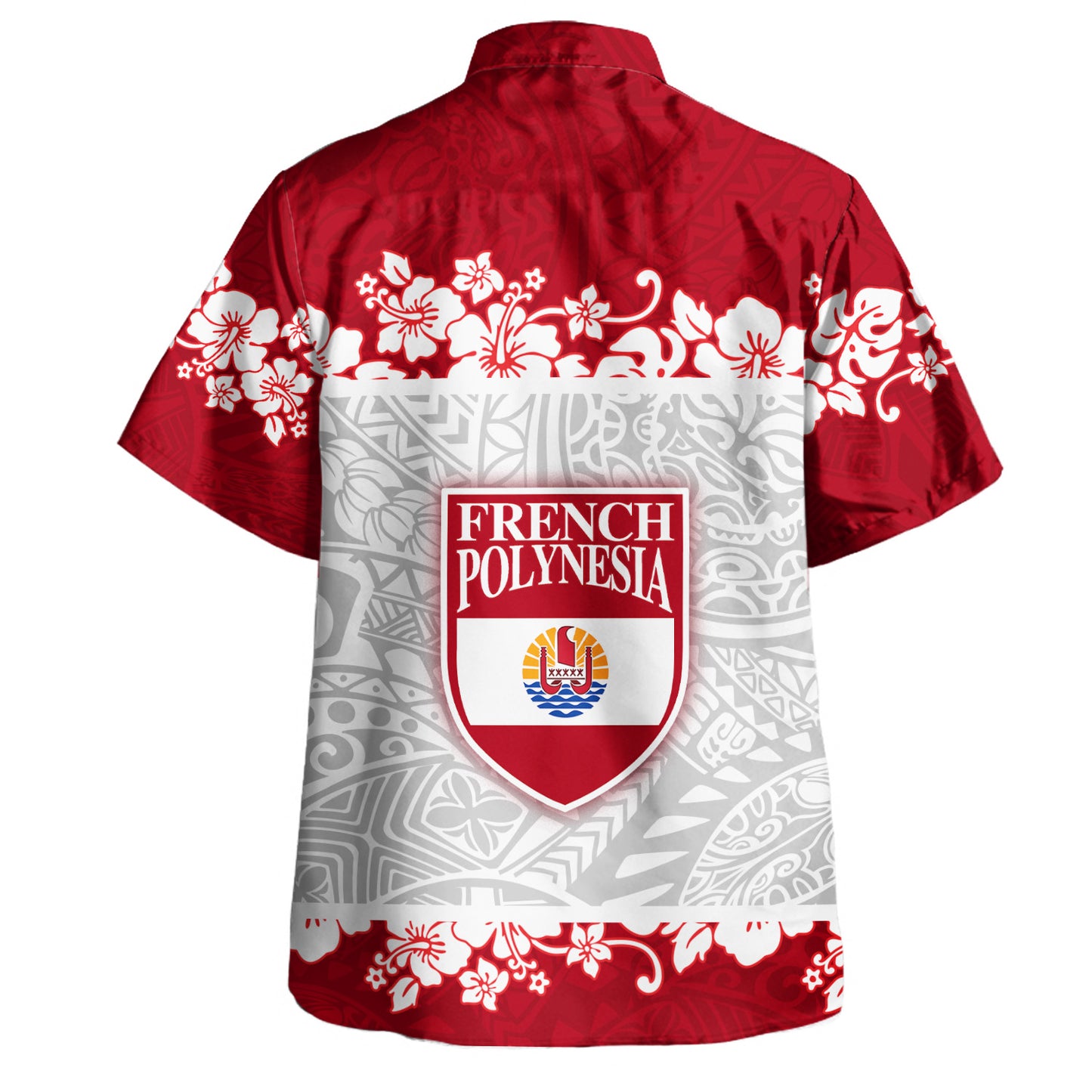 French Polynesia Hawaiian Shirt Seal With Plumeria Flowers Polynesia Patterns