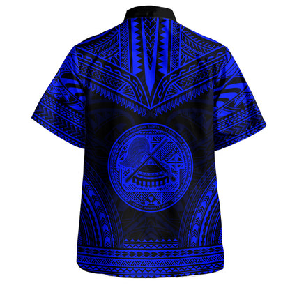 American Samoa Hawaiian Shirt Custom Personalised Polynesian Chief Tattoo