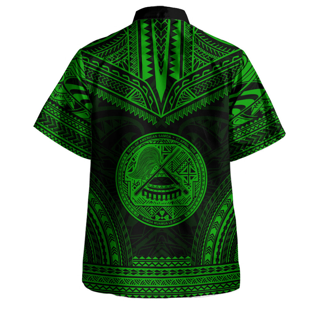 American Samoa Hawaiian Shirt Custom Personalised Polynesian Chief Tattoo