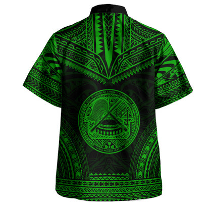 American Samoa Hawaiian Shirt Custom Personalised Polynesian Chief Tattoo