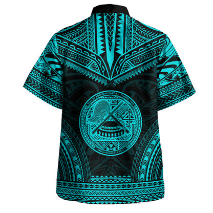 American Samoa Hawaiian Shirt Custom Personalised Polynesian Chief Tattoo