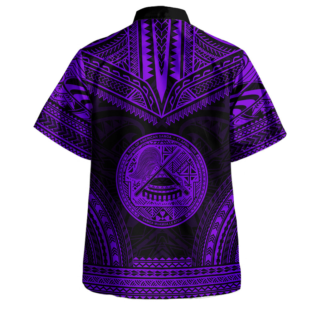 American Samoa Hawaiian Shirt Custom Personalised Polynesian Chief Tattoo