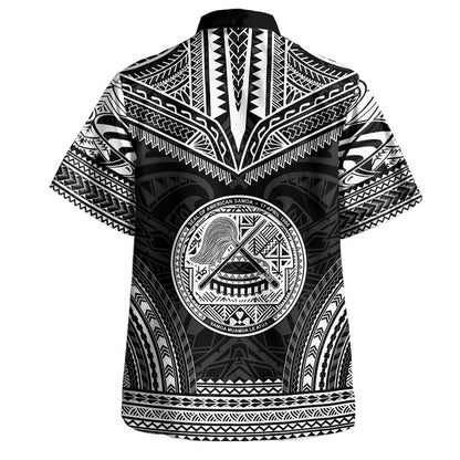 American Samoa Hawaiian Shirt Custom Personalised Polynesian Chief Tattoo