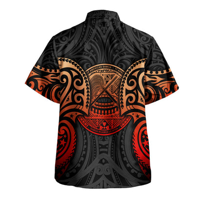 American Samoa Hawaiian Shirt Custom Personalised Spirit Red Version